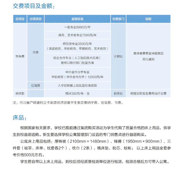 2023年河北对外经贸职业学院新生开学时间-报到需要带什么东西