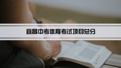 2023年宜昌中考体育考试项目总分和评分标准规定