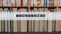 2023年株洲中考体育考试项目总分和评分标准规定